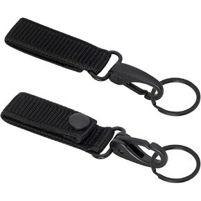 Heavy Duty Belt Keeper Clip Key Holder with Nylon MOLLE Strap & Metal Snap & Key Clip & Ring Keychain Organizer in Saudi Arabia
