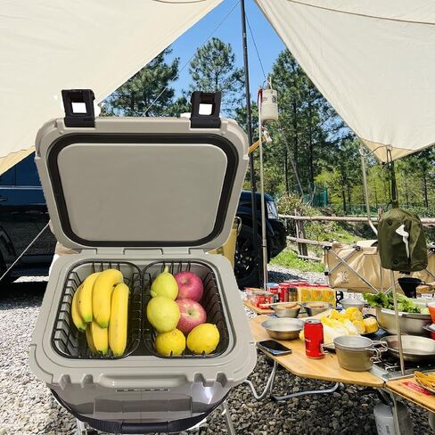 Cooler Basket Compatible with YETI Roadie 24 and Yeti Roadie 32, Dry Goods Wire Cooler Rack Storage Will Keep Smaller Items Dry and Stay Goods High for Roadie 24,32 Ice Chest Good to Hold Fruit, etc. in Saudi Arabia