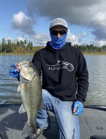 قناع وجه لصيد الأسماك من Fishholic، قناع للرقبة للصيد - 3 ألوان - UPF50+ للحماية من الشمس، قناع للرقبة لصيد السمك in Kuwait