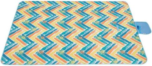 SUNPAX Beach Mat - Picnic Blanket 79"*58" (145 * 200cm) Extra Large for 3-6 Person Waterproof Sandproof Portable for Camping Hiking Park Lawn Beaches (Sunshine) in Saudi Arabia