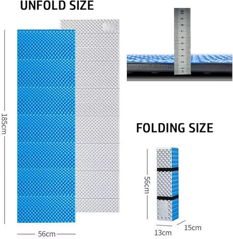 رغوة التخييم حصيرة وسادة النوم مقاومة للرطوبة وسادة قابلة للطي في خيمة مقاومة للرطوبة فراش رغوة 72 "× 22" × 0.75 "حصيرة نوم خفيفة الوزن للتخييم نزهة المشي لمسافات طويلة الظهر فراش في الهواء الطلق in Kuwait