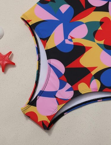 ملابس سباحة للفتيات من Ribabz، بدلات استحمام للفتيات بكتف واحد وقطعة واحدة in Kuwait