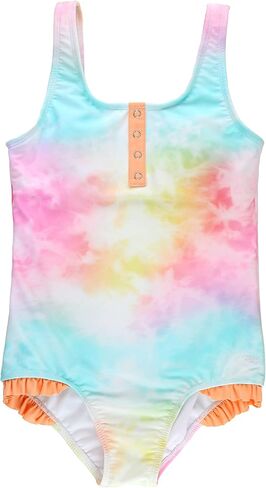 بدلة سباحة RuffleButts للفتيات من قطعة واحدة مع حماية من أشعة الشمس بعامل حماية من أشعة الشمس 50+ in Kuwait