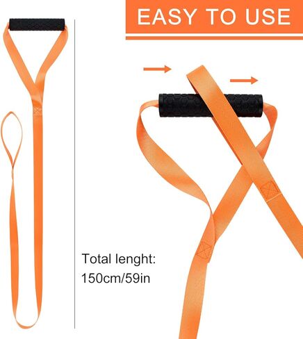 WXJ13 حبل صيد غزال برتقالي مكون من 3 قطع مع مقبض مريح، مناسب للصيادين لسحب الخشب والحيوانات الكبيرة in Kuwait