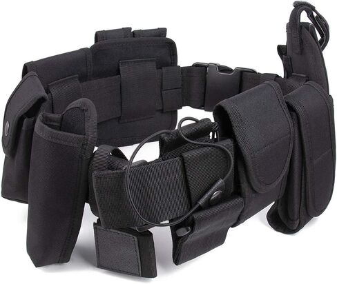 TokFlys Tactical Utility Belt with10 Pouches Security Military Duty Nylon Belt in Kuwait