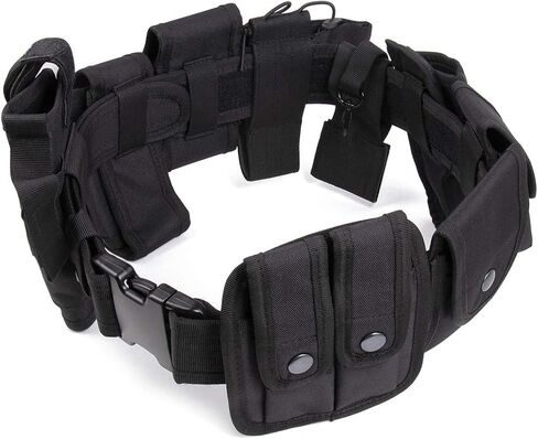 TokFlys Tactical Utility Belt with10 Pouches Security Military Duty Nylon Belt in Kuwait