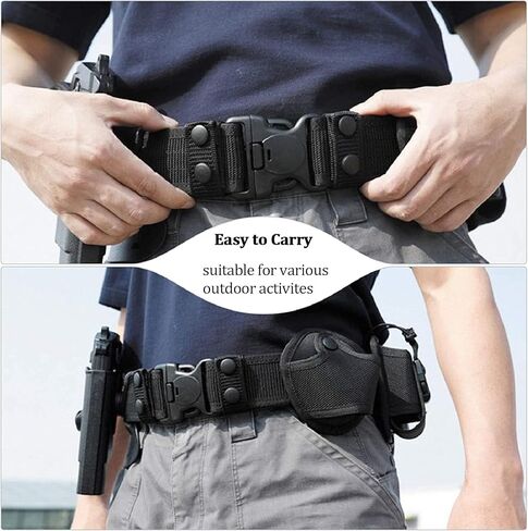 OFYDNR Duty Belt Keeper with Double Snaps & Tactical Gear Clip, Law Enforcement Accessories Nylon Belt Keepers Nylon Key Ring Holder for 2" and 2¼" Wide Belt (Set of 6) in Kuwait