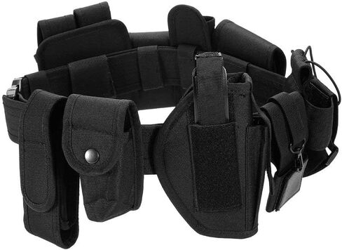 Fbest Modular Tactical Belt Duty Belt Police Security Law Enforcement Military Duty Utility Belt with Pouches Holster Gear in Saudi Arabia