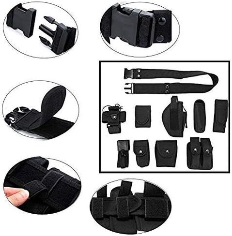 Fbest Modular Tactical Belt Duty Belt Police Security Law Enforcement Military Duty Utility Belt with Pouches Holster Gear in Saudi Arabia