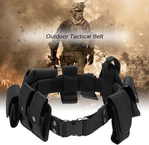 Fbest Modular Tactical Belt Duty Belt Police Security Law Enforcement Military Duty Utility Belt with Pouches Holster Gear in Saudi Arabia