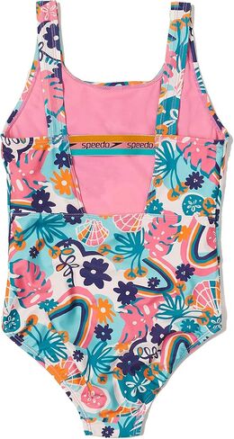 Speedo Girls' Swimsuit One Piece High Neck Strappy Back in Kuwait