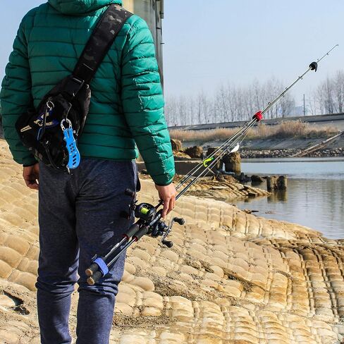 6 Pcs Fishing Rod Wrap Straps Stretchy Fishing Pole Belts Fishing Tackle Ties for Bundle Organize All Fishing Rods in Saudi Arabia