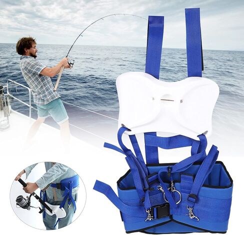 VGEBY Adjustable Fishing Belly Waist Rod Fighting Belt Support Harness Fishing Pole Fixing Belt Rod Holder Bicyclelight Other Fishing Tools and Accessories in Saudi Arabia