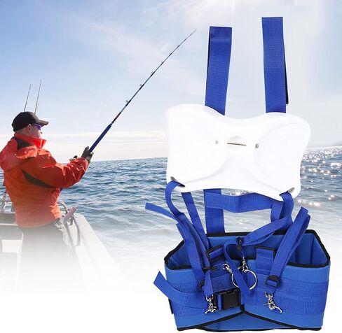 VGEBY Adjustable Fishing Belly Waist Rod Fighting Belt Support Harness Fishing Pole Fixing Belt Rod Holder Bicyclelight Other Fishing Tools and Accessories in Saudi Arabia