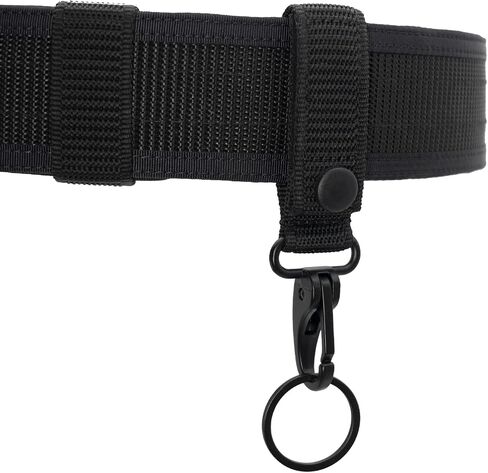 Heavy Duty Belt Keeper Clip Key Holder with Nylon MOLLE Strap & Metal Snap & Key Clip & Ring Keychain Organizer in Kuwait