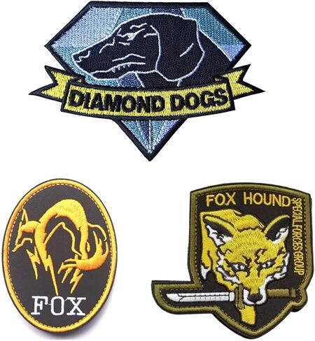 Military Morale Diamond Dogs and Metal Gear Solid Fox Patch (3pcs) in Kuwait