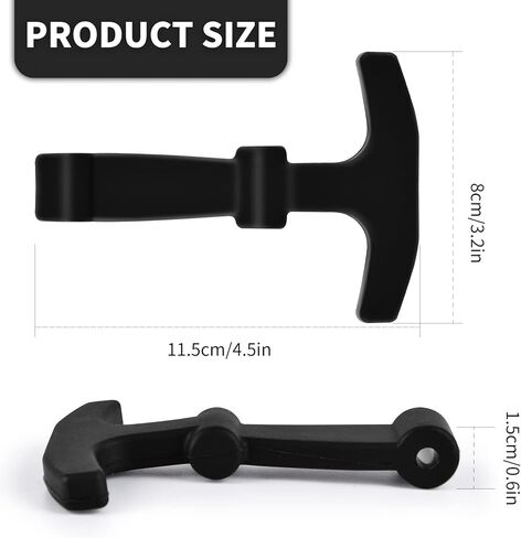 Olaismln Cooler Lid Latches Replacement Compatible with Yeti, RTIC and Other Related Coolers, T-Latches Made of Premium Hard Durable Rubber, Help Save Fingers/Knuckles（2 Pack） in Kuwait