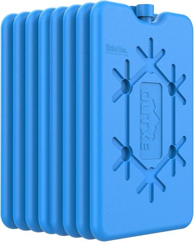 OUTXE Ice Packs for Lunch Box - Reusable Ultra-Thin Freezer Packs - Long-Lasting Cool Packs for Coolers, Keep Food Fresh and Cold in Lunch Boxes and breastmilk Bags in Saudi Arabia