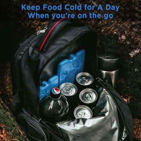 OUTXE Ice Packs for Lunch Box - Reusable Ultra-Thin Freezer Packs - Long-Lasting Cool Packs for Coolers, Keep Food Fresh and Cold in Lunch Boxes and breastmilk Bags in Saudi Arabia