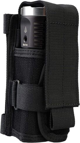 VIPERADE Tactical Flashlight Holster, MOLLE Flashlight Holder, Horizontal & Vertical Carry for Duty Belt, Open Top Flashlight Pouch for Tactical Vest Backpack in Kuwait