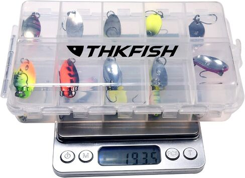 THKFISH ملعقة الصيد السحر لملاعق سمك السلمون المرقط الطعوم الصلبة هوك واحد سمك السلمون المرقط السحر المعادن الصيد السحر ل شار جثم 12 قطعة/20 قطعة/15 قطعة in Kuwait