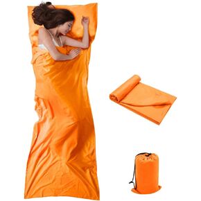 OTDEST Travel and Camping Sheet Sleeping Bag Liner - Lightweight Compact and Portable Adult Sleeping Bag - Ideal for Traveling,Hostels and Camping in Kuwait