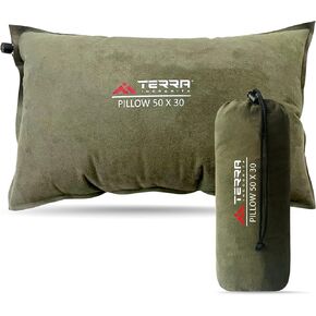 Terra Incognita Self-Inflating Camping Pillow - Perfect for Backpacking and Traveling - Inflatable Pillow for Camping in Kuwait