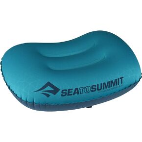 وسادة السفر والتخييم خفيفة الوزن قابلة للنفخ من Sea to Summit Eros، فاخرة (22 × 14)، رمادي