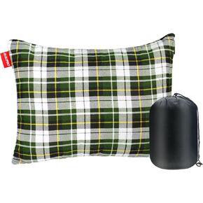 Outdoor Camping Pillow Lightweight, Compressible, Flannel Travel Pillow Cases, Washable Removable Pillow Cover Camping and Backpacking Red