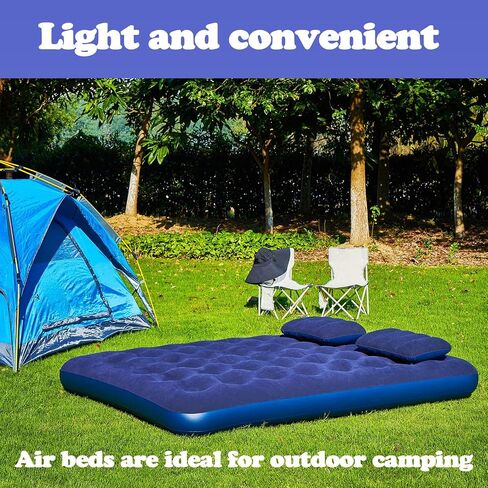 DIMAR GARDEN Full Size Camping Air Mattress Inflatable Bed with Pillow,Include Pump in Saudi Arabia