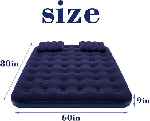 DIMAR GARDEN Full Size Camping Air Mattress Inflatable Bed with Pillow,Include Pump in Saudi Arabia