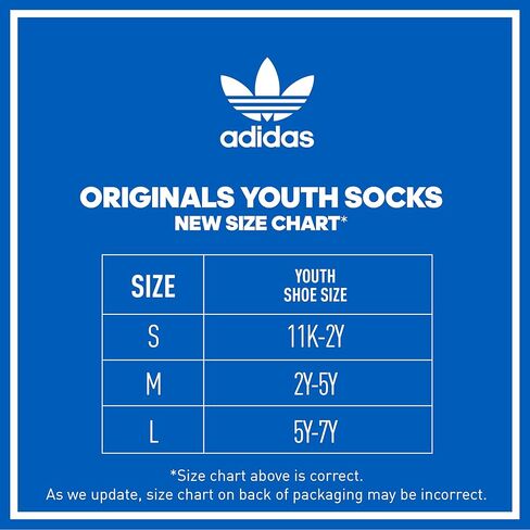 جوارب adidas Originals للأطفال للأولاد والبنات مبطنة برسومات مختلطة (6 أزواج) in Kuwait