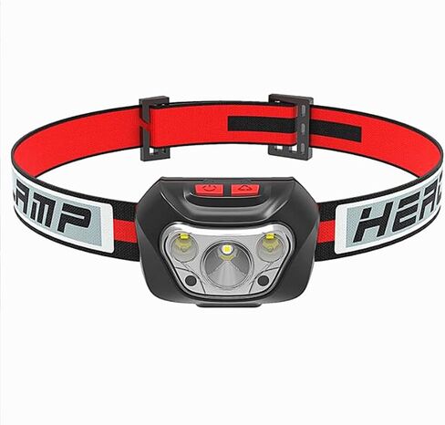 DTXMYT Replaceable Battery,2-Pack 1200 Lumen Super Bright with White Red LED Head Lamp Flashlight, 8 Modes, Motion Sensor, Waterproof, Outdoor Fishing Camping Running Cycling Headlight in Saudi Arabia