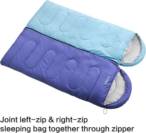 RYONGII Sleeping Bags 32℉ for Adults Teens - 4 Seasons Portable CompressionLightweight Waterproof Youth for Indoor & Outdoor, Waterproof, Backpacking and Outdoors Hiking in Saudi Arabia