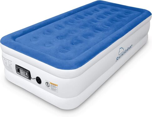 SoundAsleep Dream Series Luxury Air Mattress with ComfortCoil Technology & Built-in High Capacity Pump for Home & Camping- Double Height, Adjustable, Inflatable Blow Up, Portable - Twin Size in Kuwait