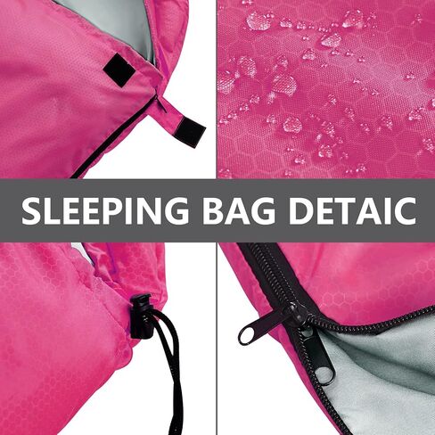 ORTHOMTEX Sleeping Bags for Adults,Kids & Girls-Warm & Cold Weather Lightweight Waterproof Sleeping Bag Backpack with Compact Bag,Great for 3-4 Seasons Hiking,Camping and Outdoor Mountaineering in Kuwait