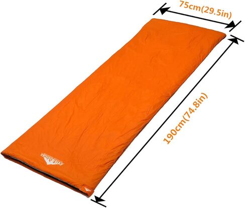 Ultralight Warm Weather Envelope Sleeping Bag, Lightweight Waterproof Compact Sleeping Bag, for Spring Summer & Fall, 75’’L X 30’’W Fit for Kids Teens Or Adults Outdoor Camping & Backpacking in Kuwait