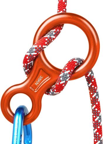 Rescue Figure 8 Descender Climbing Gear Downhill Equipment 35KN/3500kg 7075 Aluminum Alloy Rigging Plate for Climbing Belaying and Rappeling Device in Kuwait
