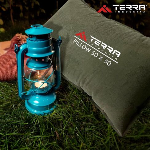 Terra Incognita Self-Inflating Camping Pillow - Perfect for Backpacking and Traveling - Inflatable Pillow for Camping in Kuwait