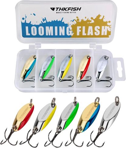 THKFISH Fishing Lures - Trout & Pike Bass Lures, 5pcs 1/8oz-3/4oz in Kuwait