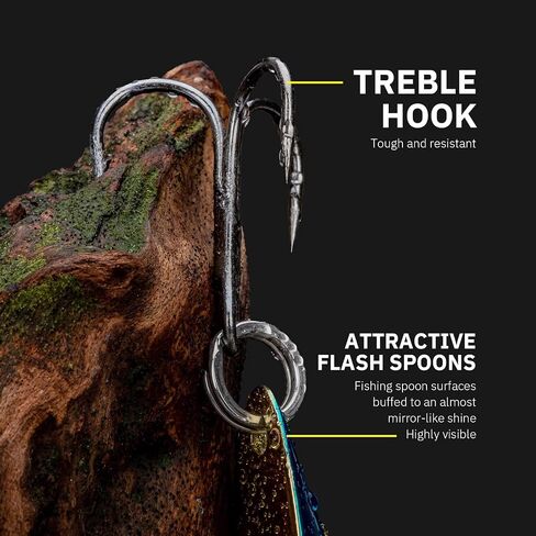 THKFISH Fishing Lures - Trout & Pike Bass Lures, 5pcs 1/8oz-3/4oz in Kuwait