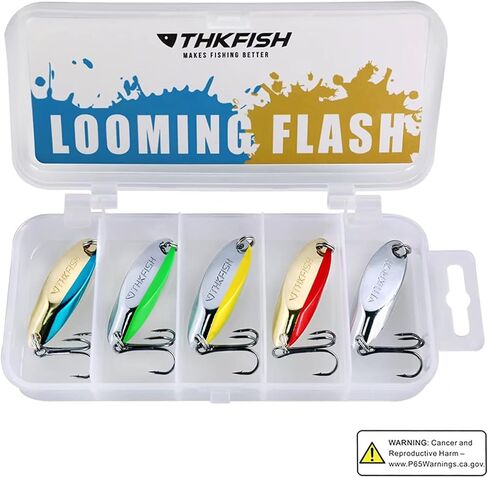 THKFISH Fishing Lures - Trout & Pike Bass Lures, 5pcs 1/8oz-3/4oz in Kuwait