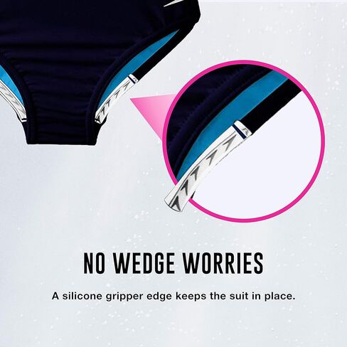 سبيدو بدلة سباحة للبنات قطعة واحدة سادة بظهر متقاطع واشرطة متعددة in Kuwait