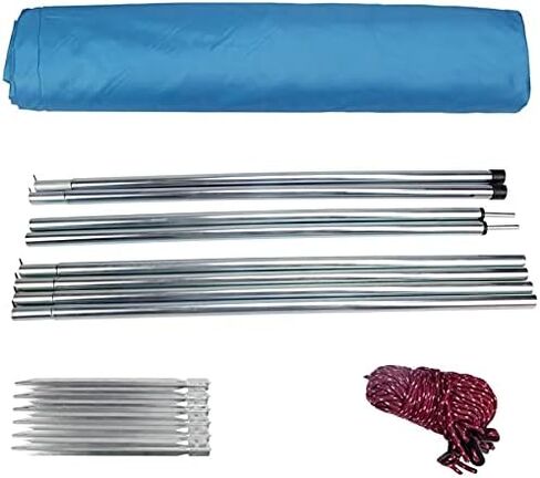 أرجوحة خفيفة الوزن من يودو، خيمة ظل للمأوى من الشمس، مظلة من قماش القنب مع أعمدة وأوتاد للتخييم في الهواء الطلق، والمشي لمسافات طويلة، وحقيبة الظهر، والصيد في النزهة in Kuwait