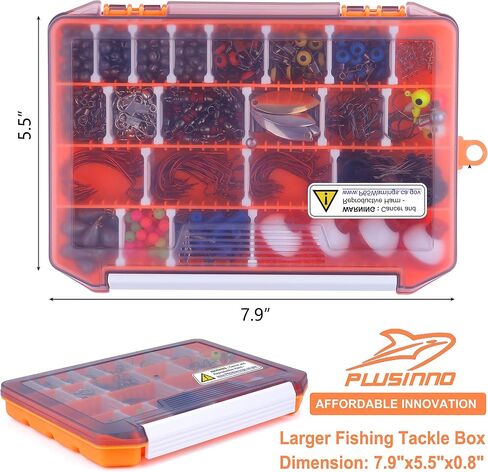PLUSINNO Fishing Lures, All-in-One Fishing Tackle Box with Tackle Included, Fishing Gear Lure Bait Accessories Kit for Freshwater Bass Trout, Ideal Fishing Gifts for Men, Father & Beginners in Kuwait