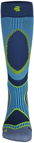 Bauerfeind Run Performance Compression Socks - Targeted Compression Zones - Increased Ankle Stability - Heel and Sole Relief for Running, Jogging, Walking & Sports (Men, Blue, 6-8, L) in Saudi Arabia