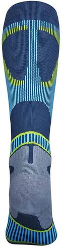 Bauerfeind Run Performance Compression Socks - Targeted Compression Zones - Increased Ankle Stability - Heel and Sole Relief for Running, Jogging, Walking & Sports (Men, Blue, 6-8, L) in Saudi Arabia