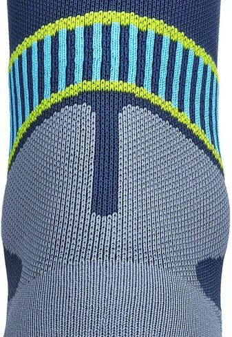 Bauerfeind Run Performance Compression Socks - Targeted Compression Zones - Increased Ankle Stability - Heel and Sole Relief for Running, Jogging, Walking & Sports (Men, Blue, 6-8, L) in Saudi Arabia