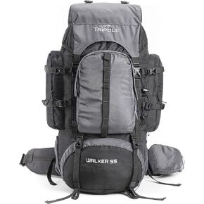 Tripole Walker 65 Litres Rucksack | Internal Frame With Metal Rod | Rain Cover | Bottom Opening | Laptop Section in Saudi Arabia