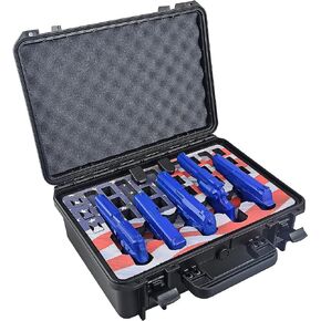 5 Pistol 18 Magazine Doro Gun Case with Custom MyCaseBuilder Foam Insert - Waterproof, Heavy Duty - Tactical Firearms and Ammunition Holder, 18 x 14 x 7 Inches